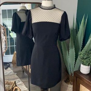 Black Puff Sleeve Dress
